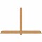 Ekena Millwork Eugene Smooth Timber Gable Bracket, Western Red Cedar, 84"W x 53"H x 3 1/2"D x 5 1/2"F, 15/12 Pitch GBW084X53X0406EUG00SWR - alternate 1